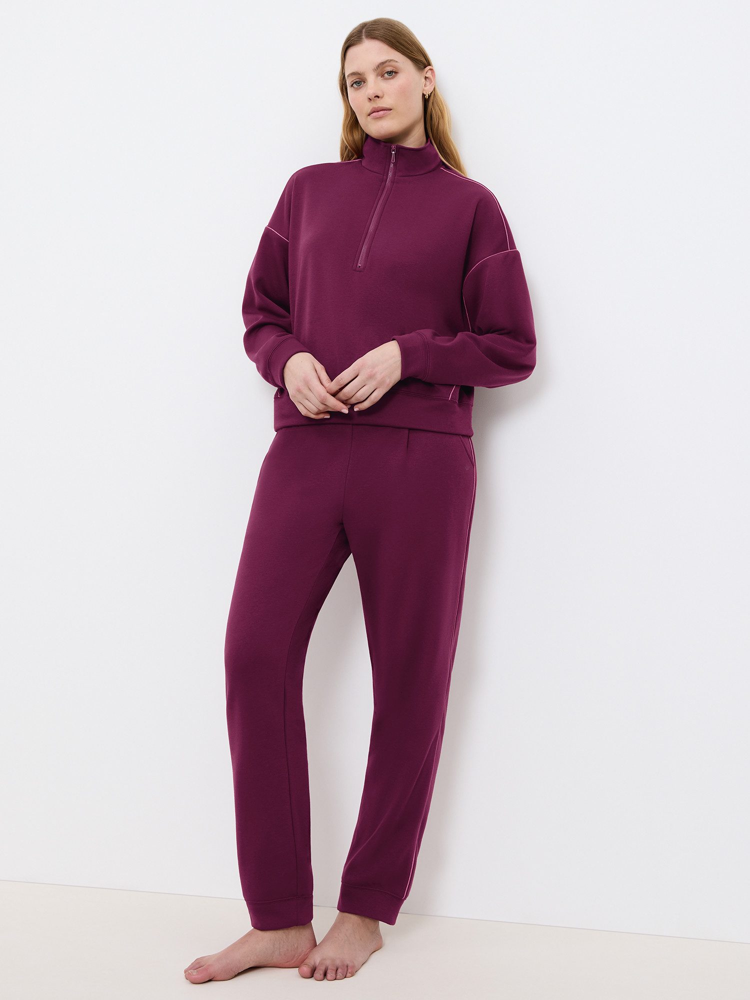 Triumph Pyjamashorts MyWear Lounge Trousers Falten auf der Vorderseite - schmal geschnitten - mit Taschen