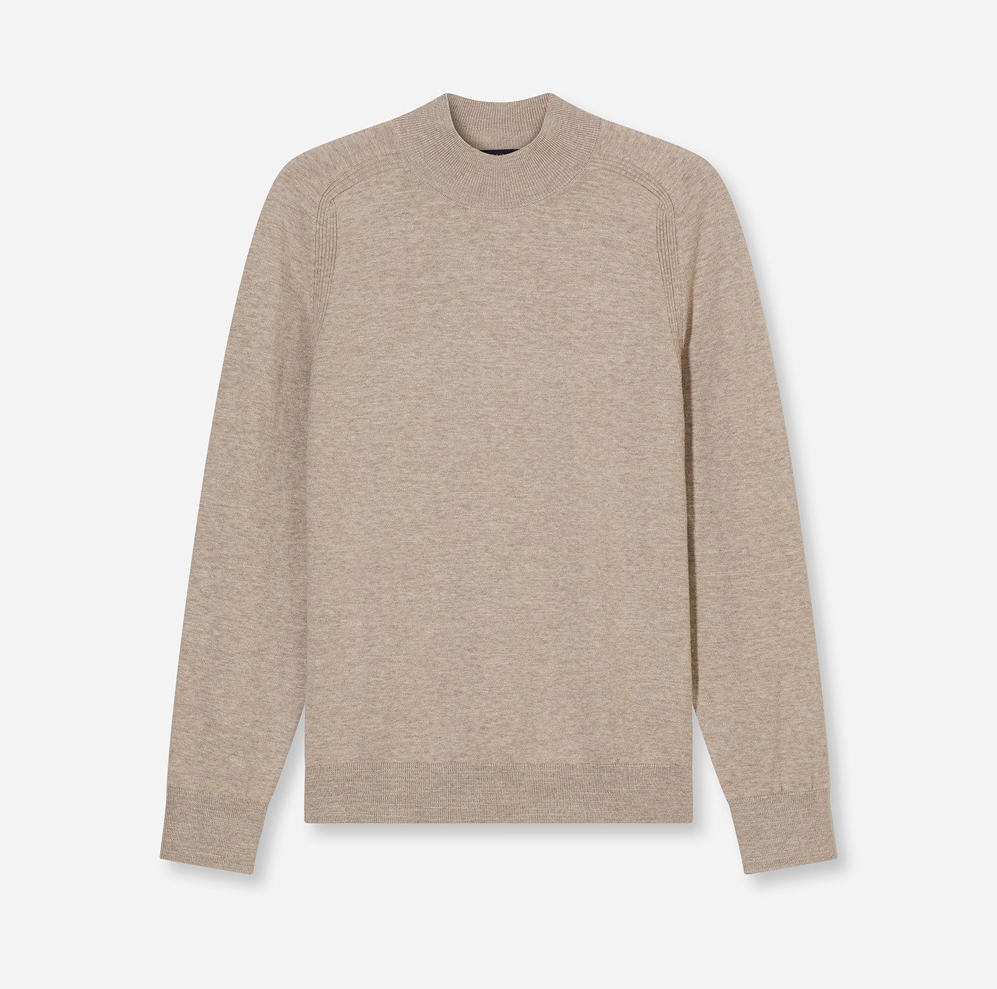 OLYMP Rundhalspullover Rundhals in melierter Optik günstig online kaufen