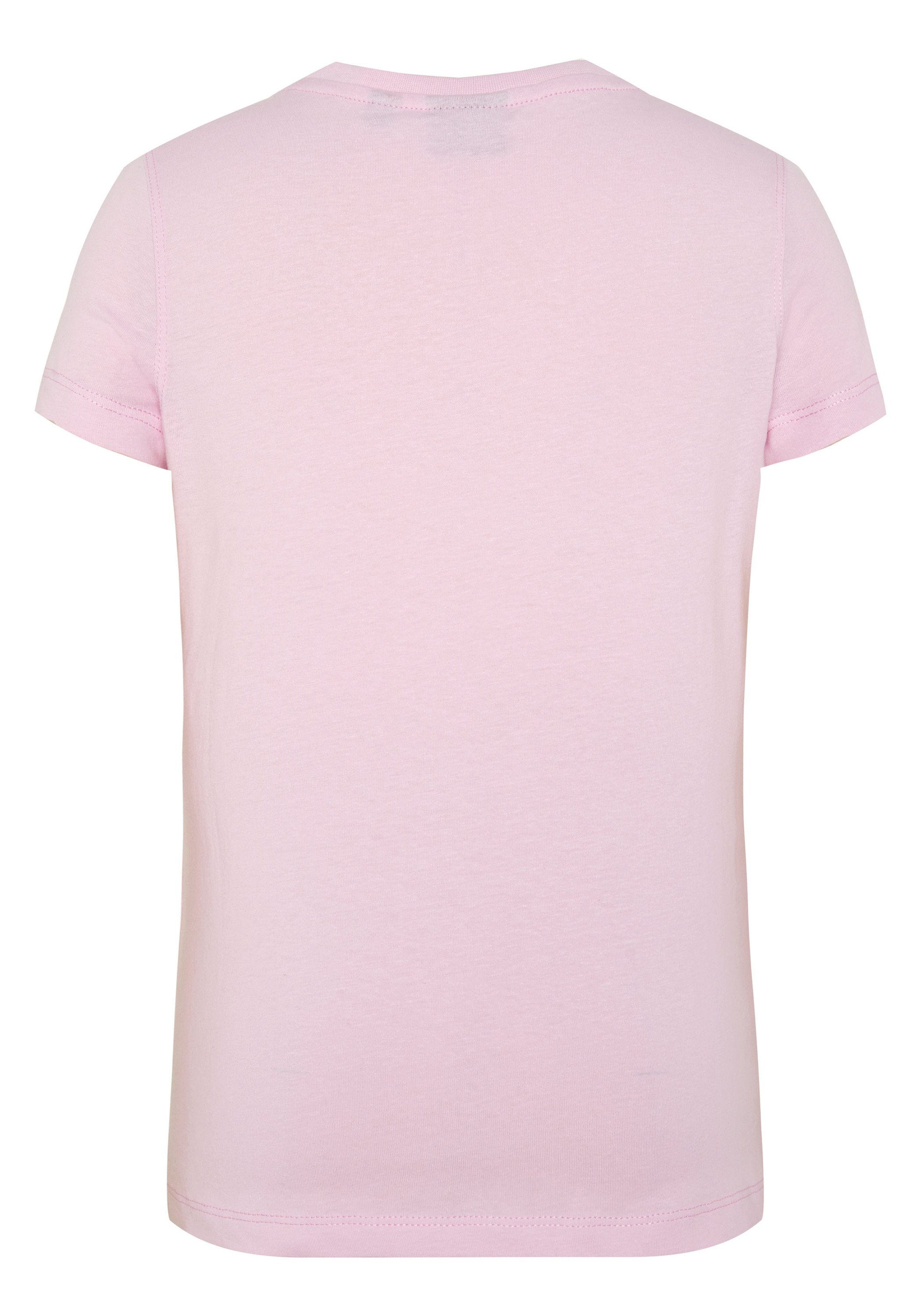 Polo 13-2806 weichem Print-Shirt Jersey Pink Lady aus Sylt