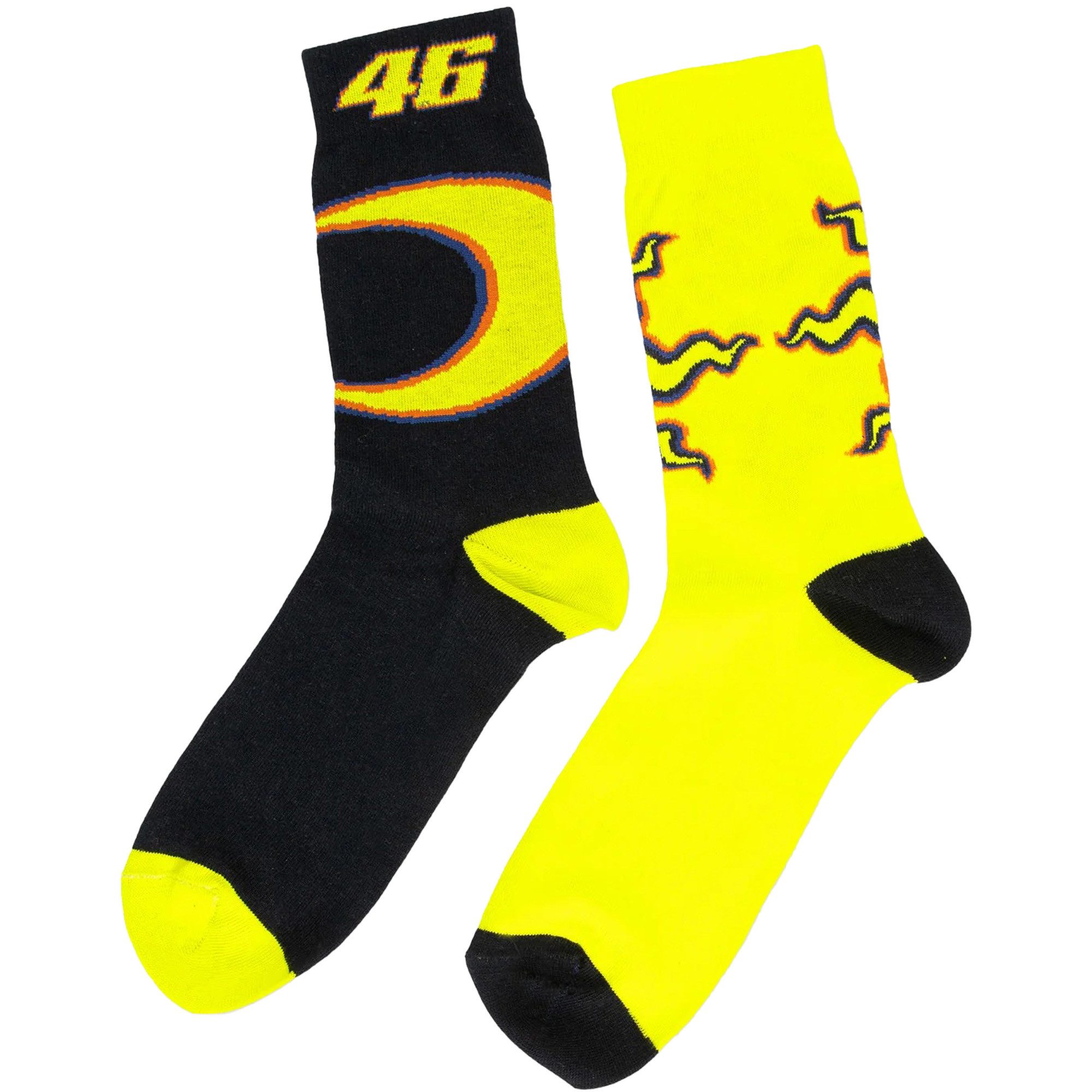VR46 Socken Valentino Rossi Socken Sonne Mond