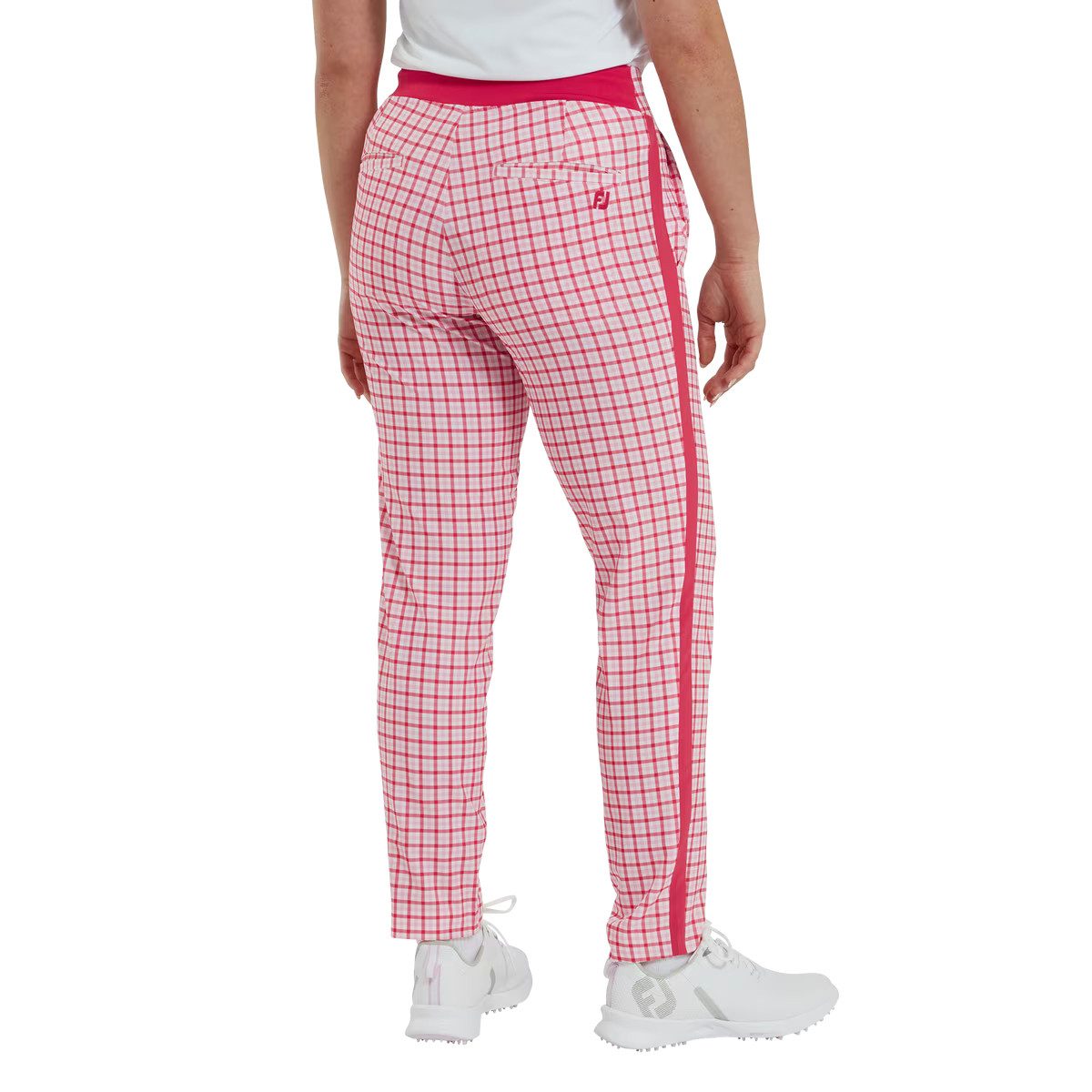 FOOTJOY Golfhose FootJoy Golf Hose Gingham 7/8 Stretch Pink/Rot