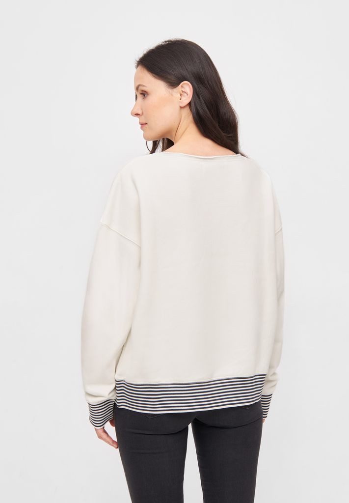 Derbe Sweatshirt Robbenschnute_Striped Sweatshirt Damen (1-tlg)