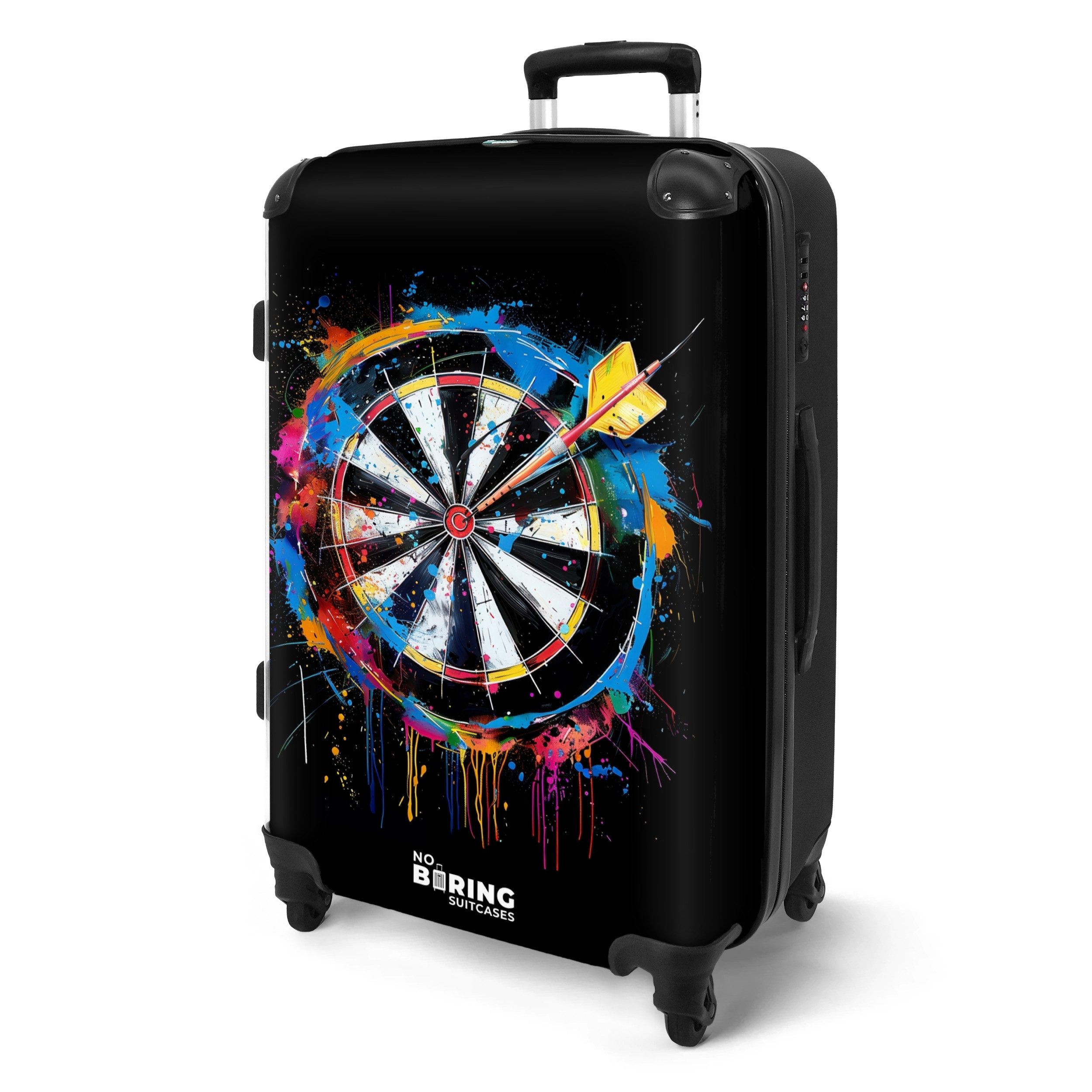 NoBoringSuitcases.com© Hartschalen-Trolley Dartscheibe mit Graffiti 67 günstig online kaufen
