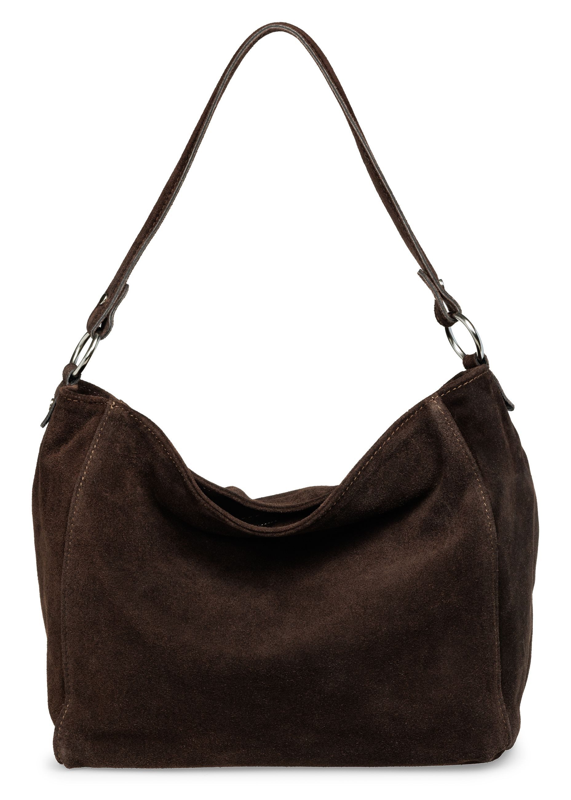Schultertasche Große Veloursleder Handtasche Klassisch - PREMIUM LINE - Modell No.866