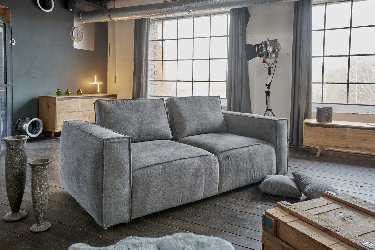 KAWOLA Schlafsofa Stoff grau »ROSSO« online kaufen | OTTO