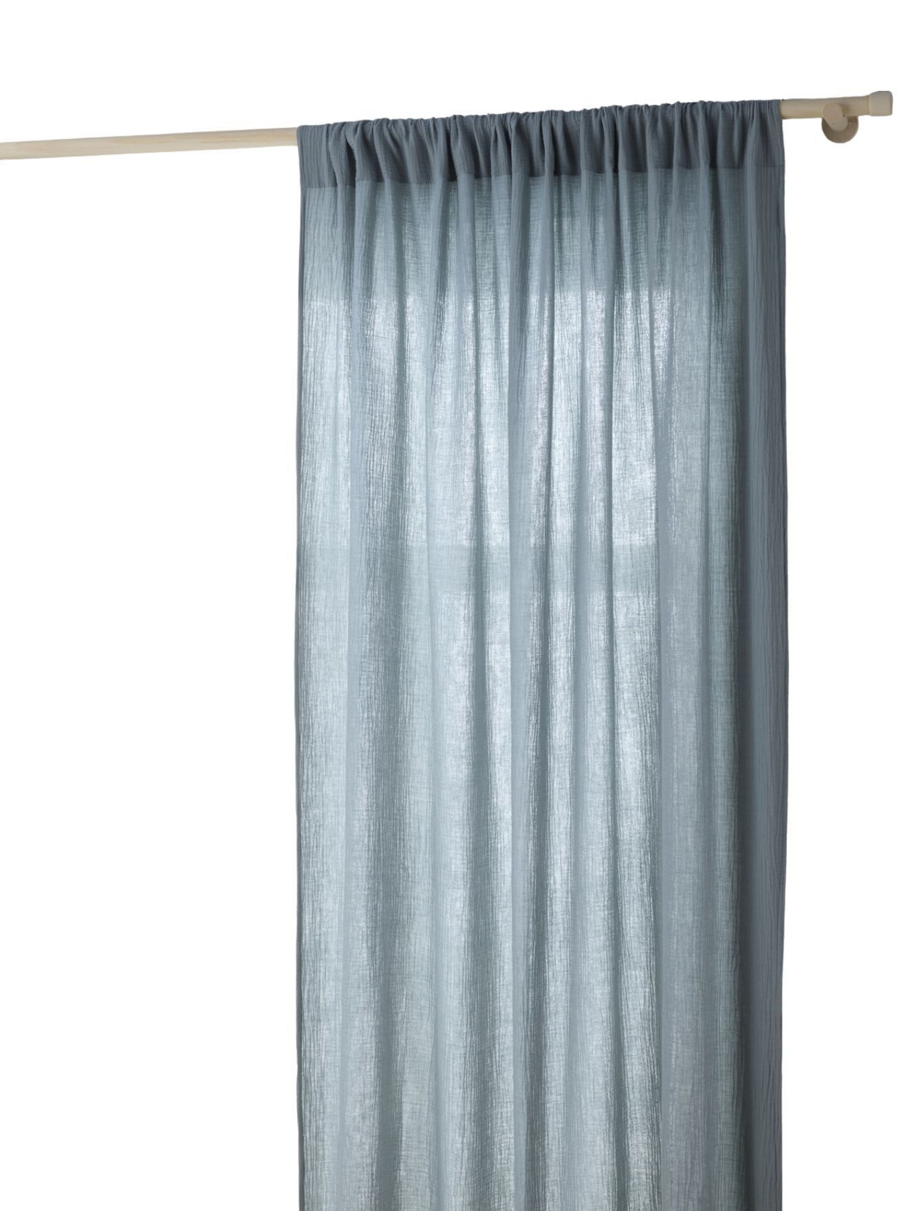 vertbaudet Vorhang Kinderzimmer Vorhang aus Musselin, Tunnelzug, Baumwolle günstig online kaufen