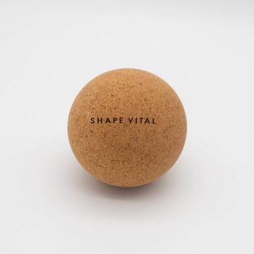 shapevital.de Massageball Massageset aus 100% natürliche Korkrinde für effektive Selbstmassage, Set 3-tlg., stärkt die Faszien, hochwertige Verarbeitung, inklusive Jute Beutel