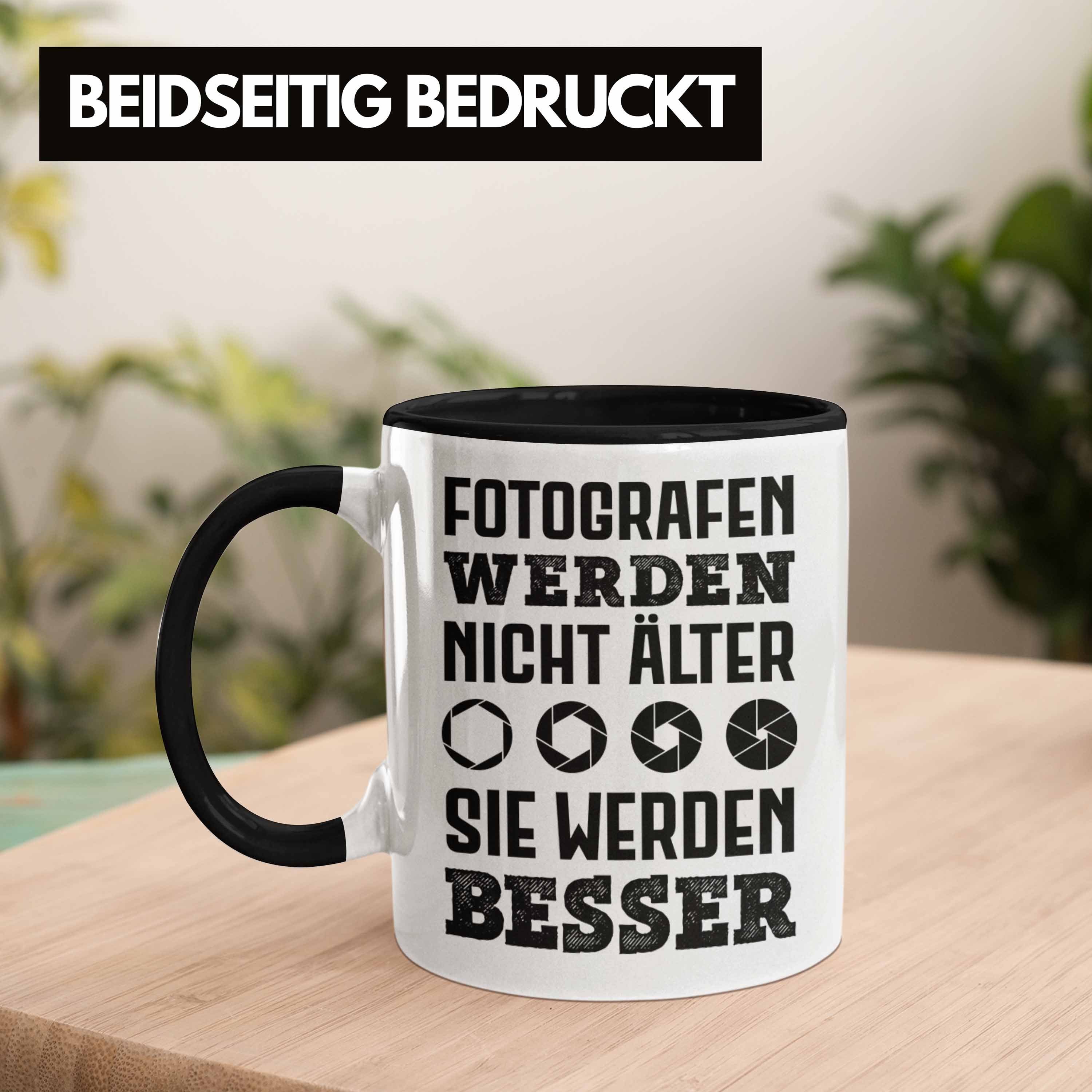 Geschenkideen Schwarz Trendation Fotograf Lustiger Fotografie - Geschenk Trendation Kaffeetasse Tasse Spruch Fotografieren Tasse Zubehör