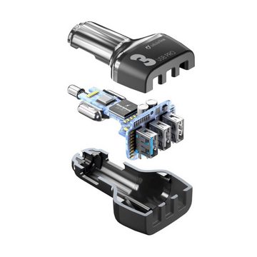 Cellularline KFZ-Netzteil (KFZ Dreifach USB Schnelllade Adapter)