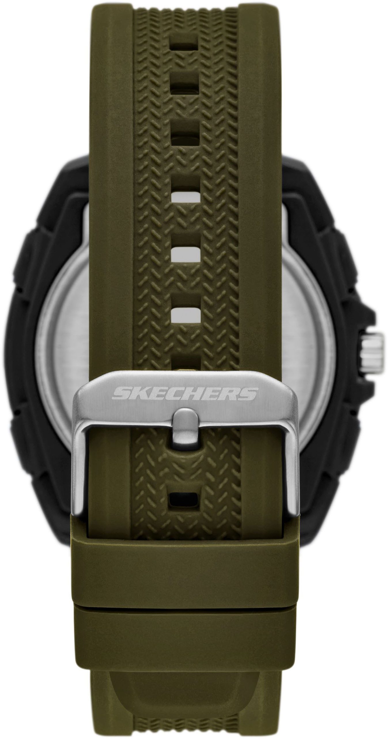Skechers Chronograph GREENCRAIG SR5241, Quarzuhr, Armbanduhr, Herrenuhr, Silikonarmband, digital, analog
