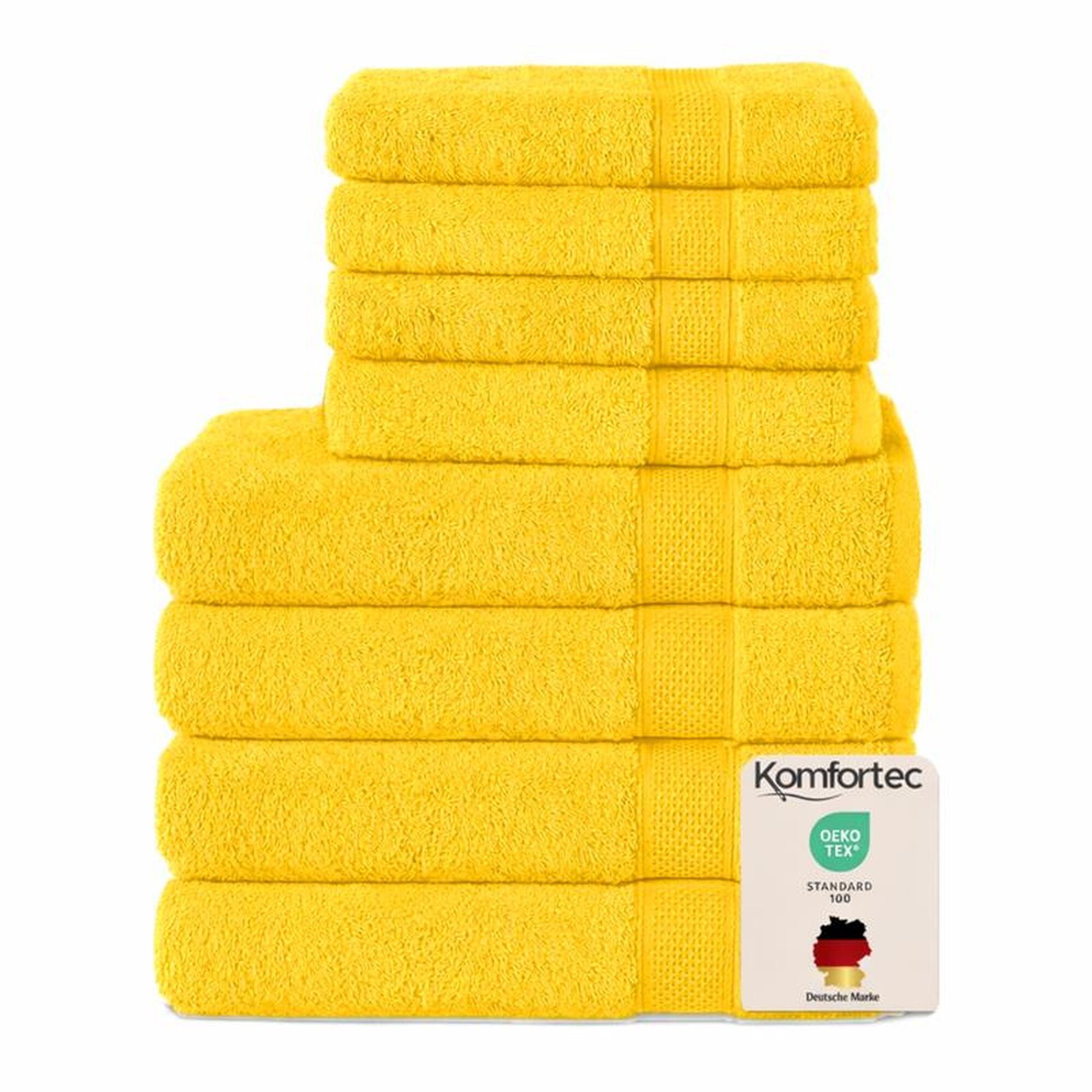 Komfortec Handtuch Set aus 100% Baumwolle, 4 Handtücher 50x100 cm und 4 Badetücher 70x140 cm, Frottee (Packung, 8-St), Duschtücher & Badehandtuch, Weich, Towel, Groß