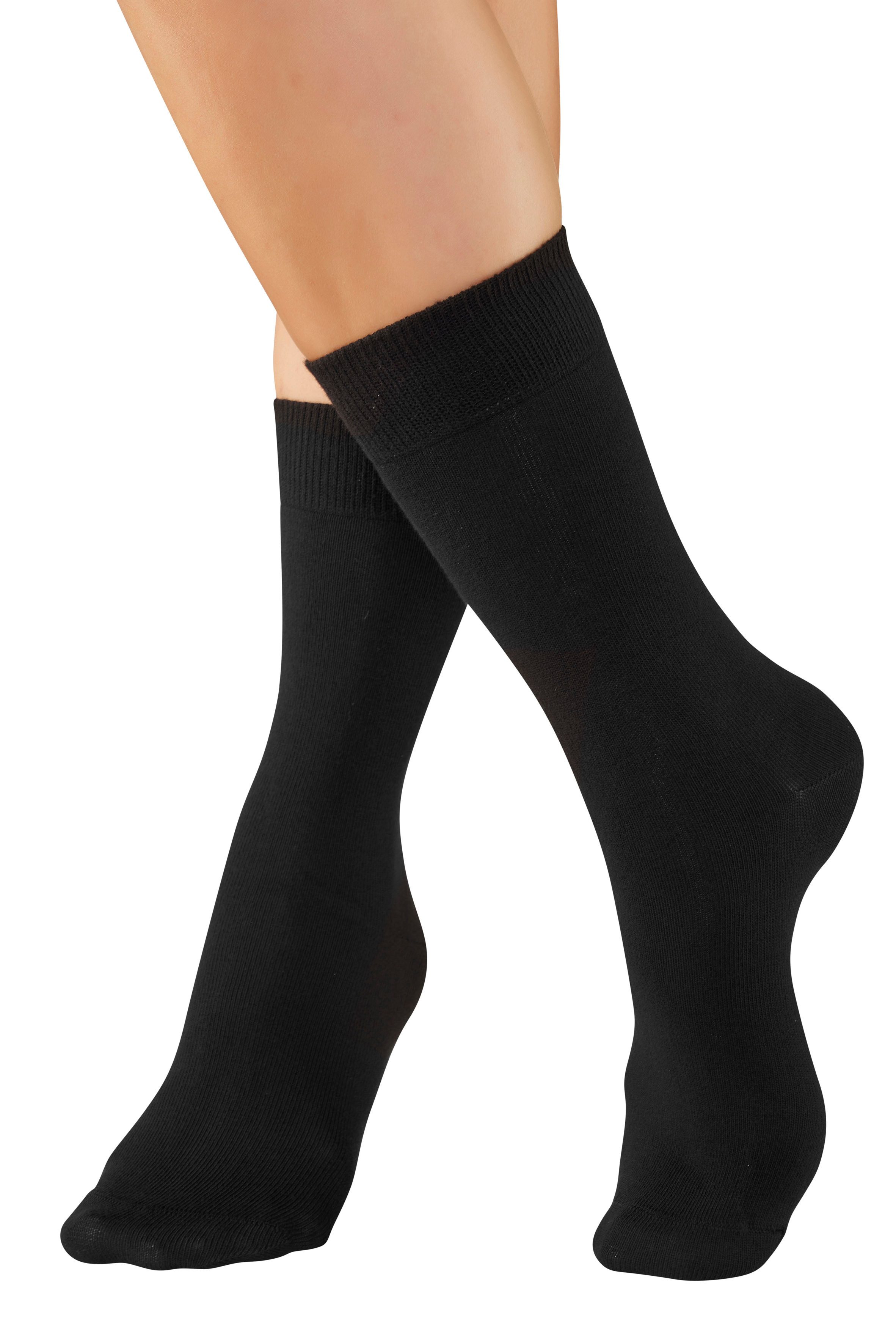 H.I.S Basicsocken Damen und Herren Atmungsaktiver Baumwollanteil, Business, Basic (Packung, 20-Paar, Gr. 35-38 bis 47-48) zwei Längen im Kombi Pack – Bild 3 von 5