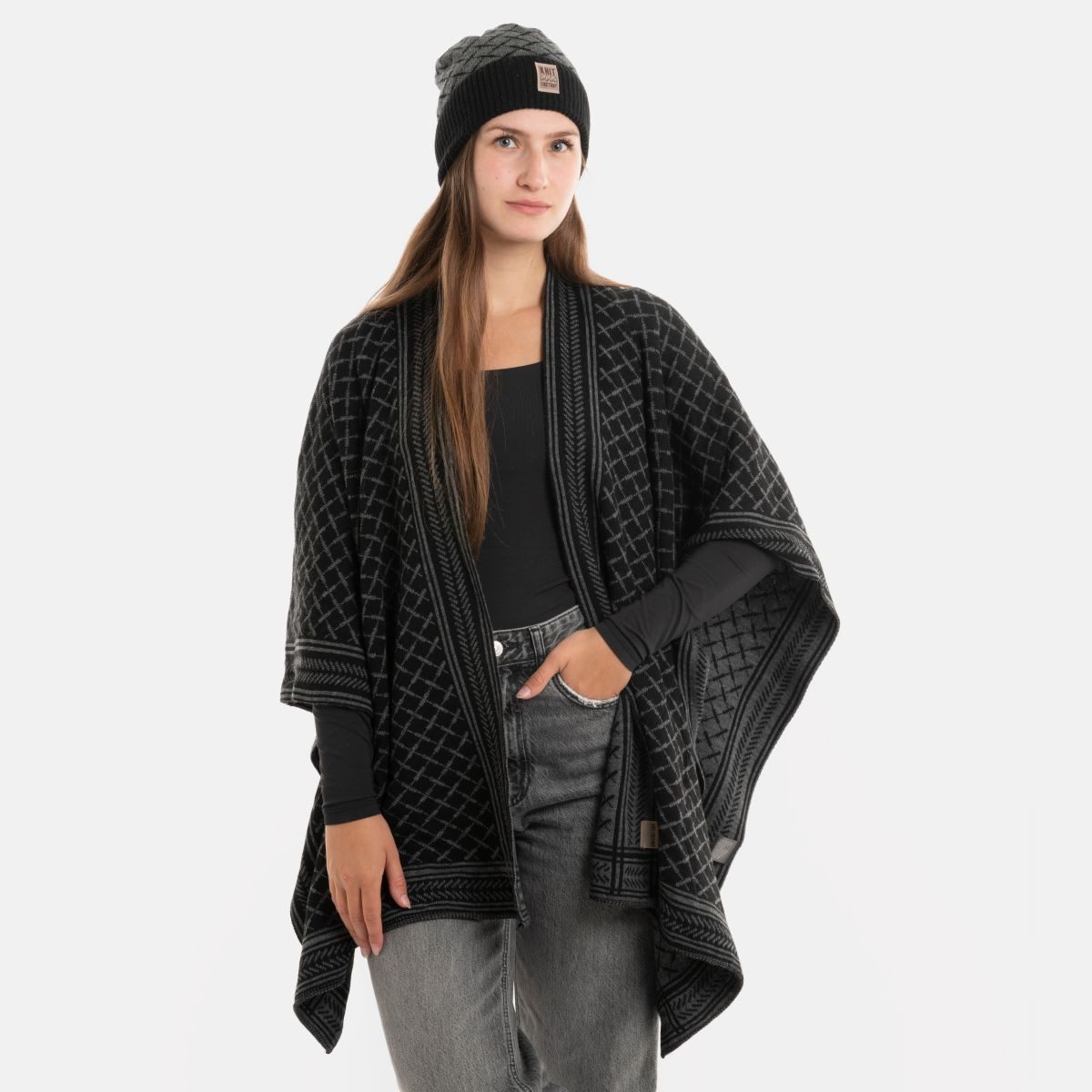 Strickmütze Dusk Mütze Schwarz/Anthrazit