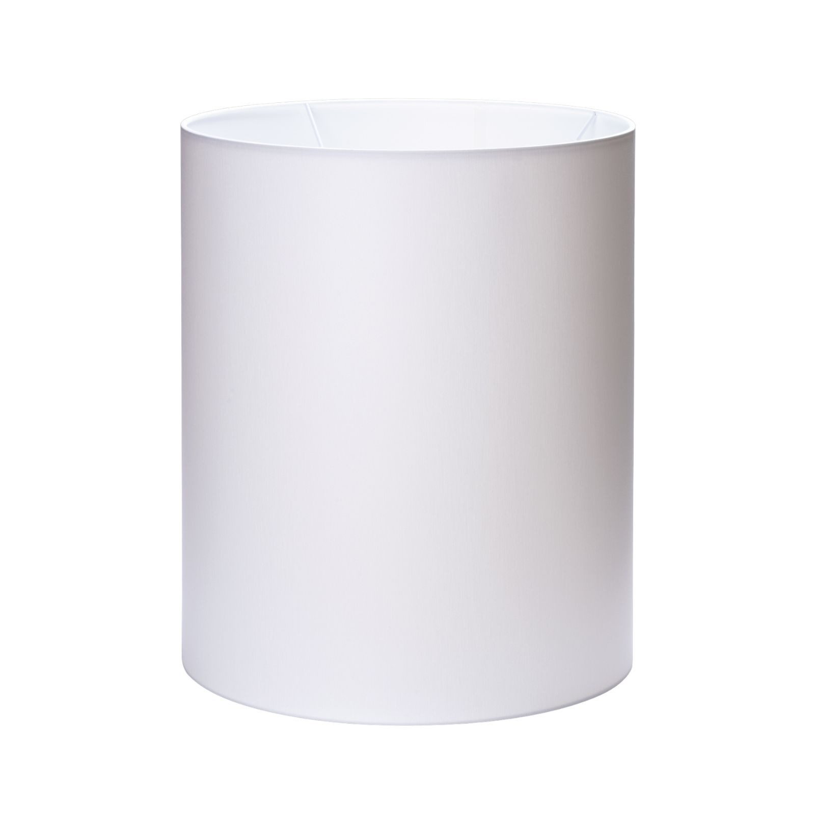 Orion Leuchten Lampenschirm Lampenschirm Weiß Zylinder Stoff Ø 33 cm H 40 cm E27