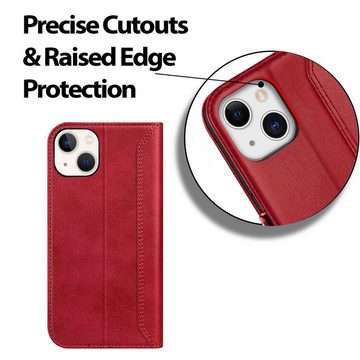 CoolGadget Handyhülle Book Case Elegance Tasche für Apple iPhone 14 Plus 6,7 Zoll, Hülle Magnet Klapphülle Flip Case für iPhone 14 Plus Schutzhülle
