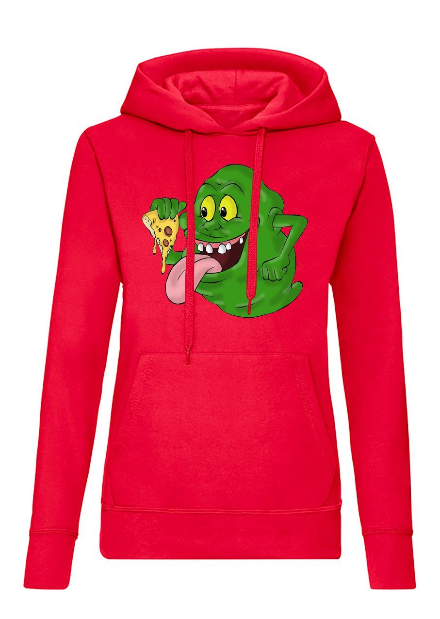 Hoodie slimer_d_hoodie Damen Hoodie Retro Print Patch Fantasy Kultlook
