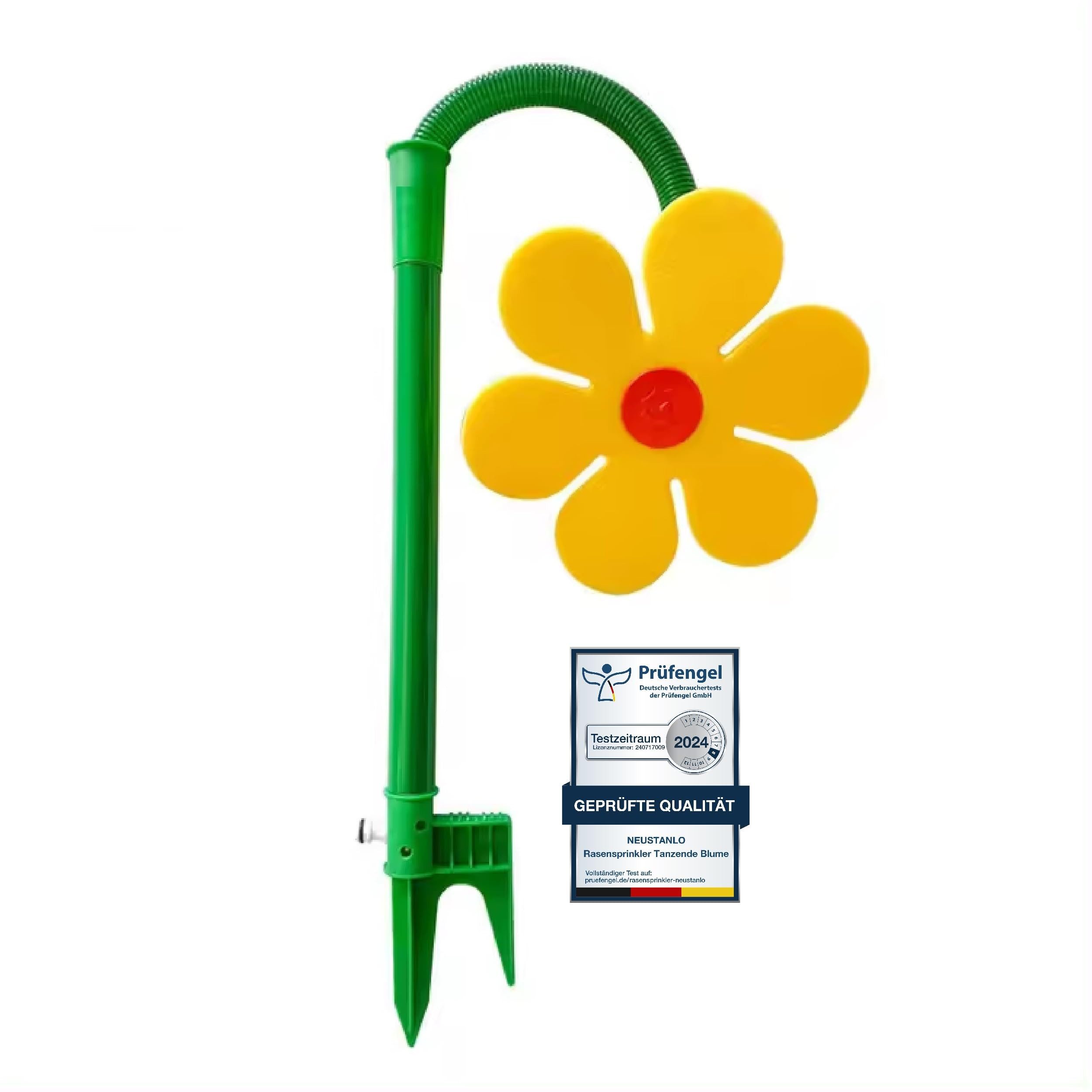 Neustanlo Spiel-Wassersprenkler Rasensprinkler Tanzende Blume, beweglich, 1er Pack, farblich sortiert, Bewässerung Sprenger beweglich, der ideale Spaß für den Garten