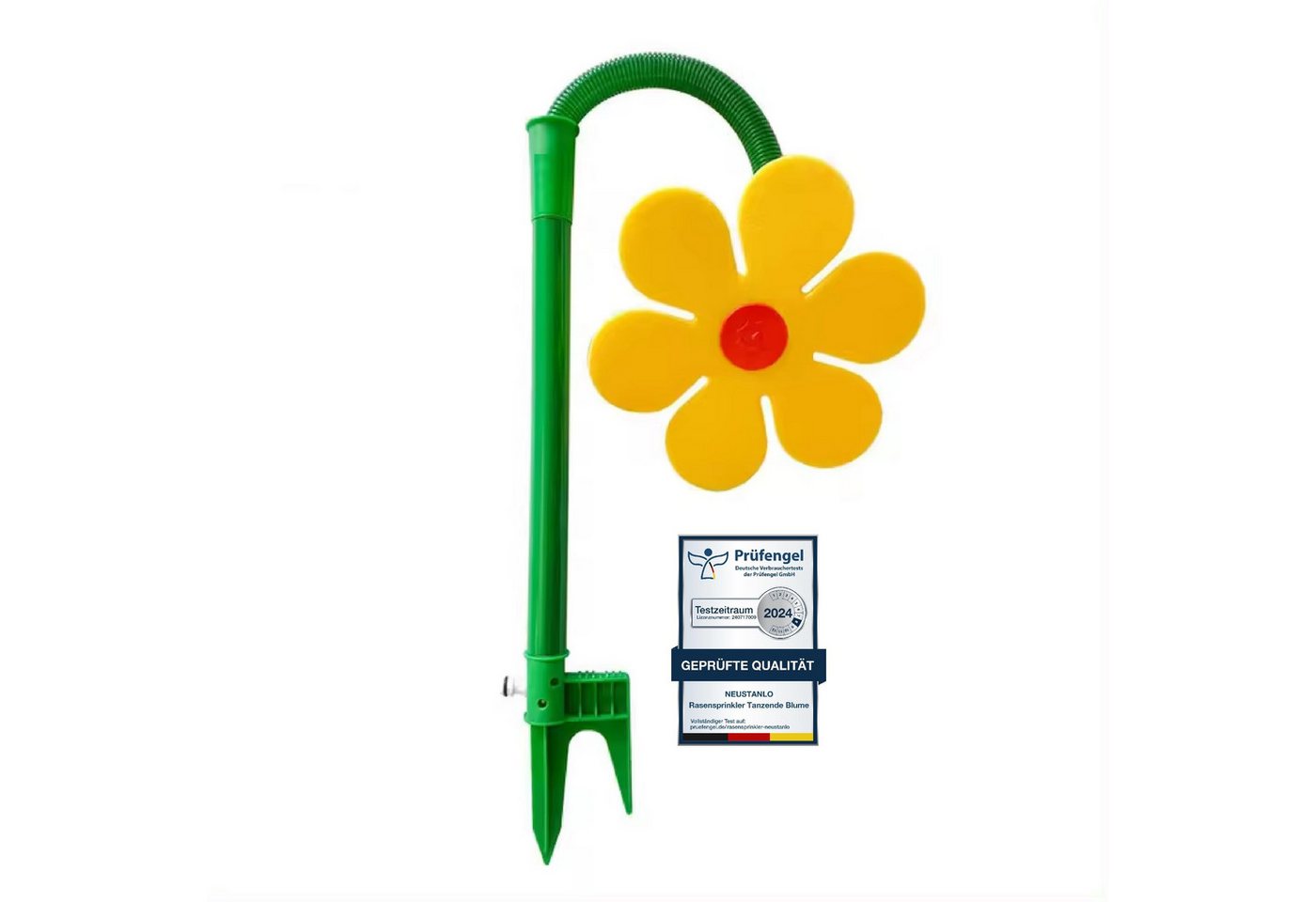Neustanlo Spiel-Wassersprenkler Rasensprinkler Tanzende Blume, beweglich, 1er Pack, farblich sortiert, Bewässerung Sprenger beweglich, der ideale Spaß für den Garten