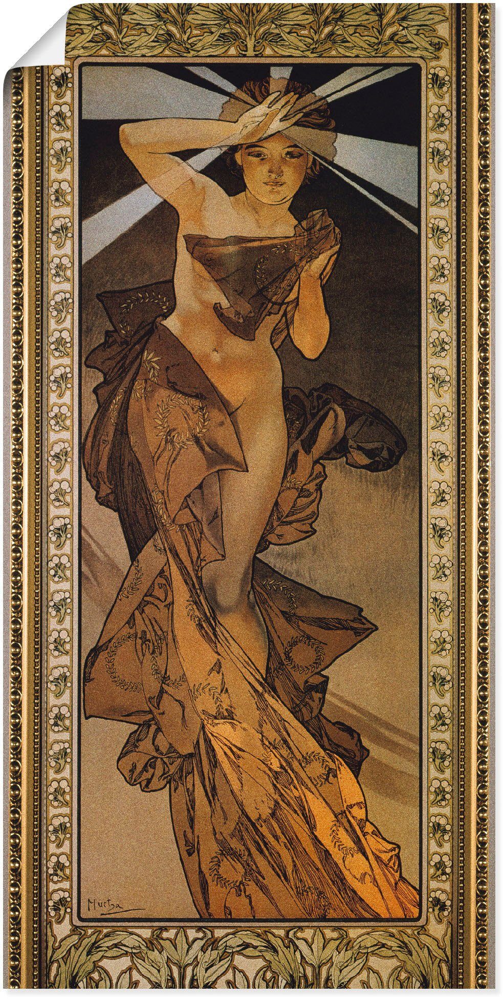 Größen Wandaufkleber Frau Morgenstern, (1 Wandbild Der St), Poster Sterne: oder Leinwandbild, Artland versch. in als
