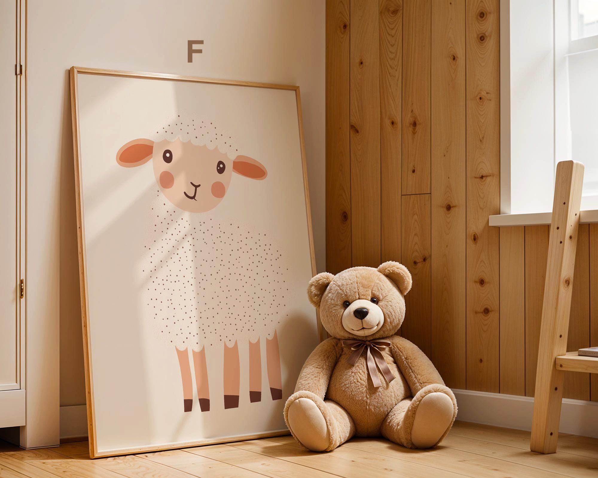 JUSTGOODMOOD Poster Premium ® Giraffe Löwe günstig online kaufen