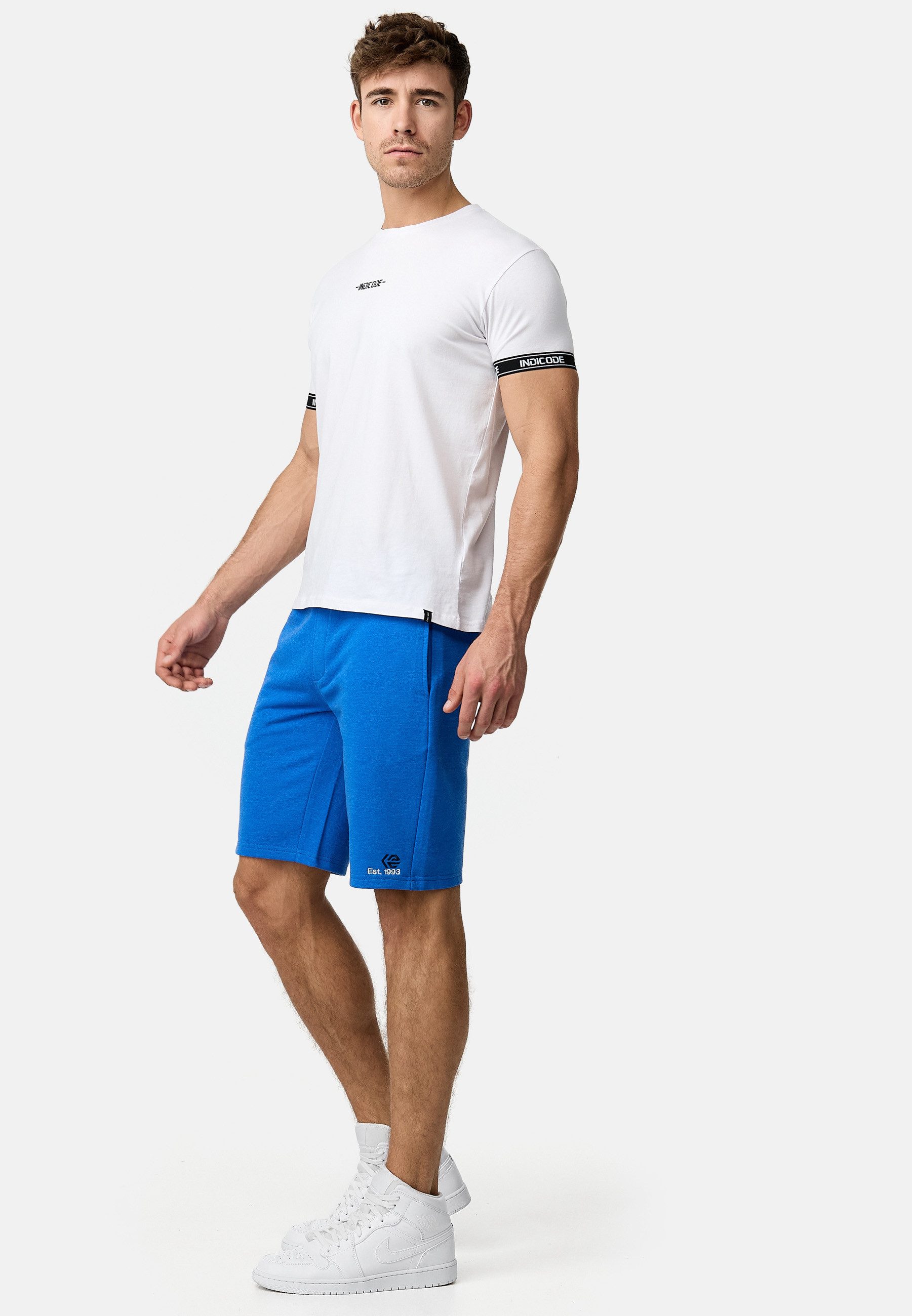 Indicode Sweatshorts Herren INRobbie Sweat Shorts Herrenshorts mit Kordelzug