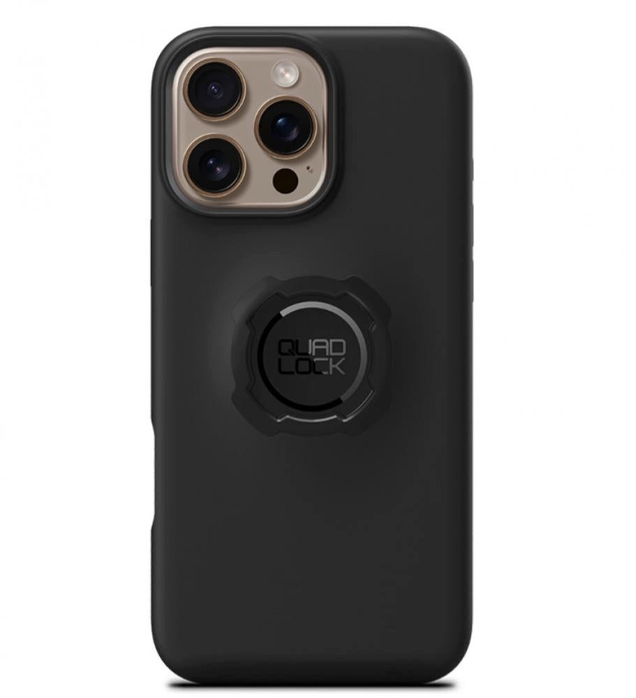 Quad Lock Smartphone-Halterung Quad Lock Original Case für iPhone 16 Pro Max, schwarz, stoßfest, komp