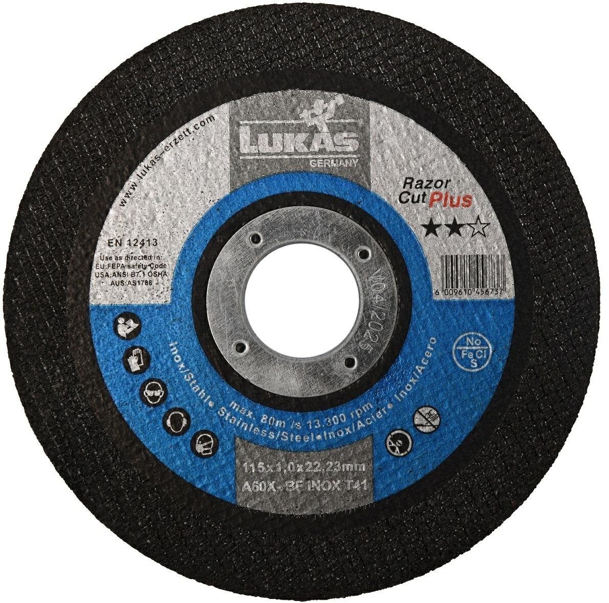LUKAS-ERZETT Trennscheibe LUKAS Trennscheibe für Metall 125 mm x 1,0 mm