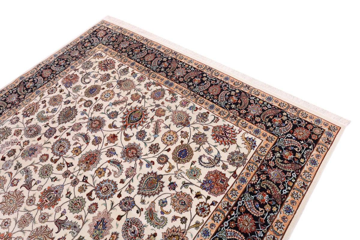 Orientteppich Isfahan Seidenkette 202x275 Handgeknüpfter Höhe: 6 Orientteppich, rechteckig, mm Nain Trading