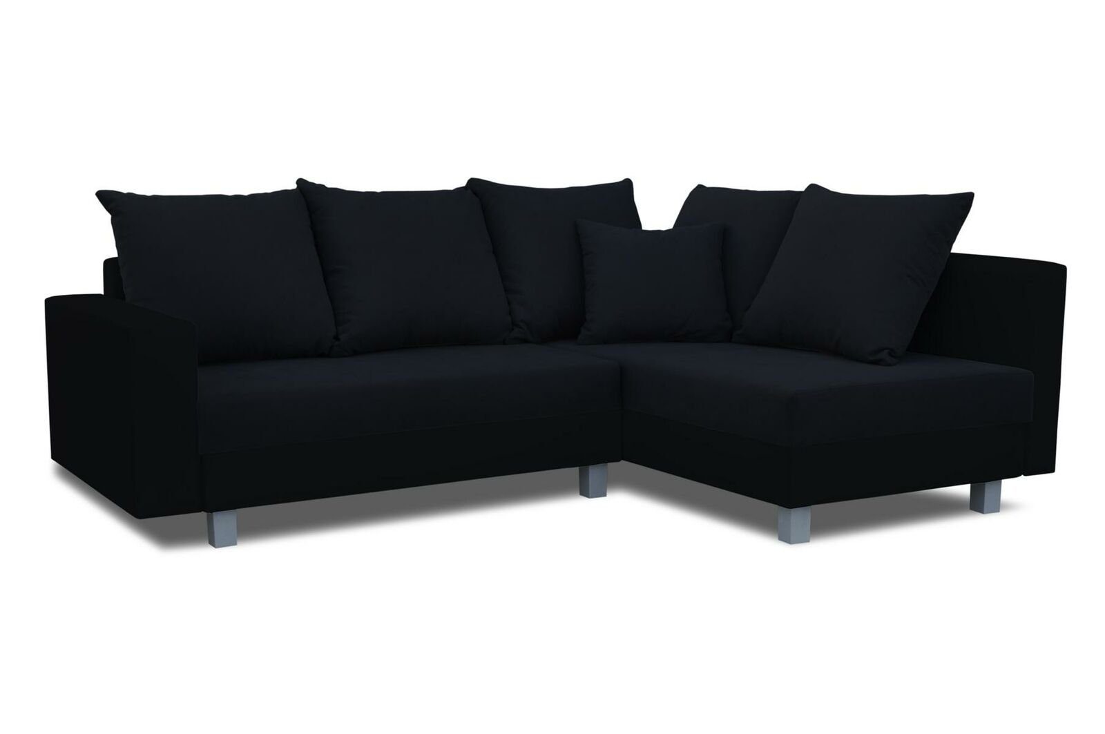 JVmoebel Sofa Made Europe Sofa Ecksofa in L-Form Design Polster, mit Ecksofa Couch Puff