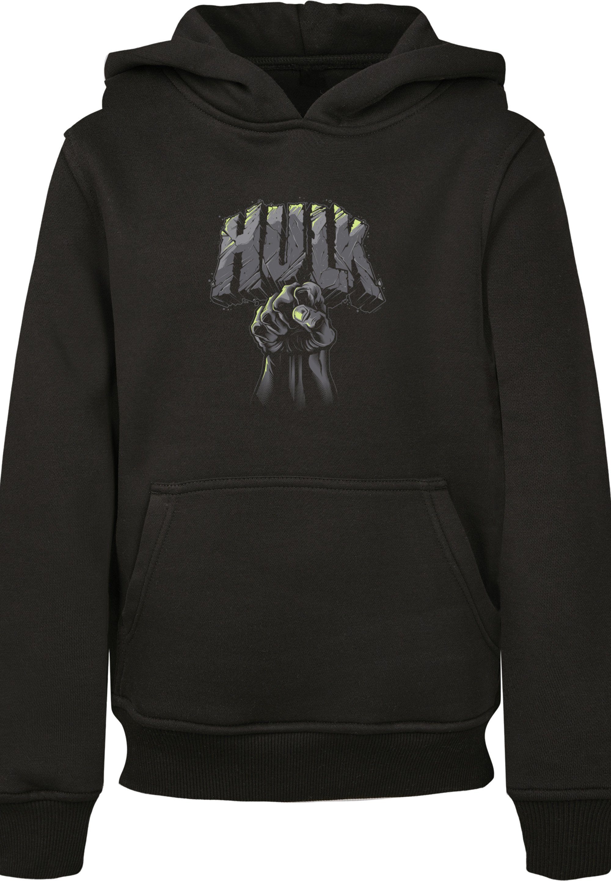 Logo Superhelden Merch,Jungen,Mädchen,Logo F4NT4STIC Hulk Unisex Print Sweatshirt Kinder,Premium Marvel Punch