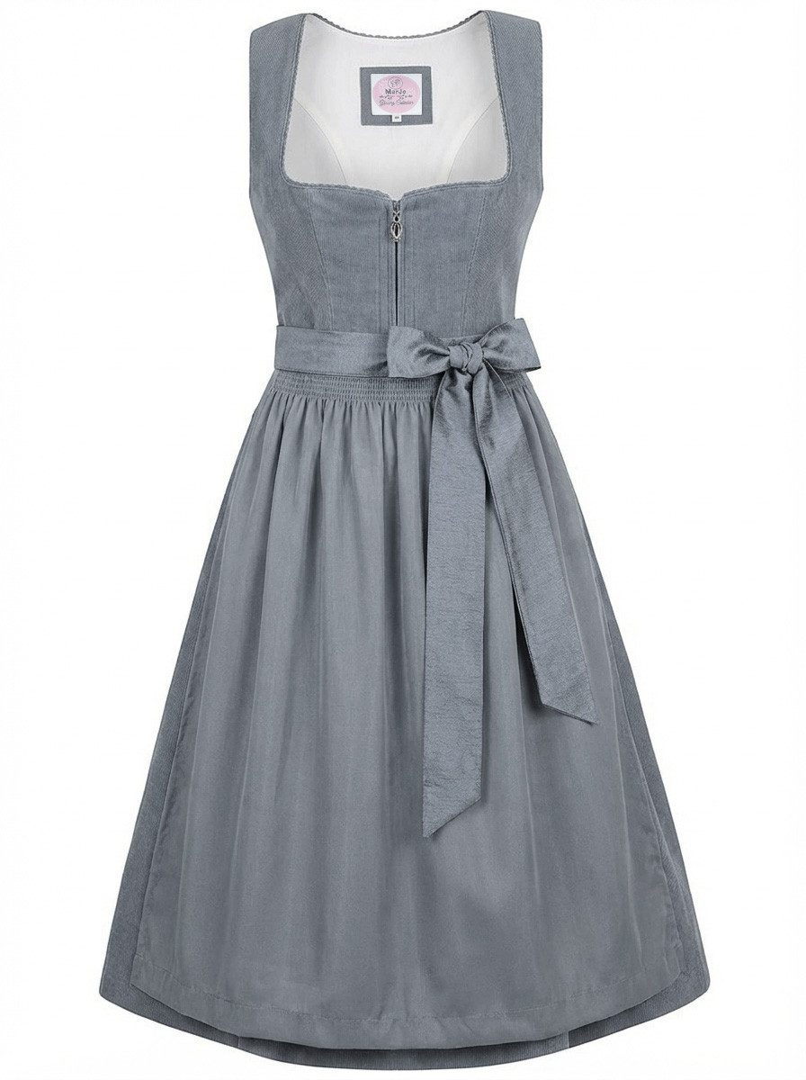 MarJo Dirndl Dirndl Lichtenfels 65cm Länge taubenblau
