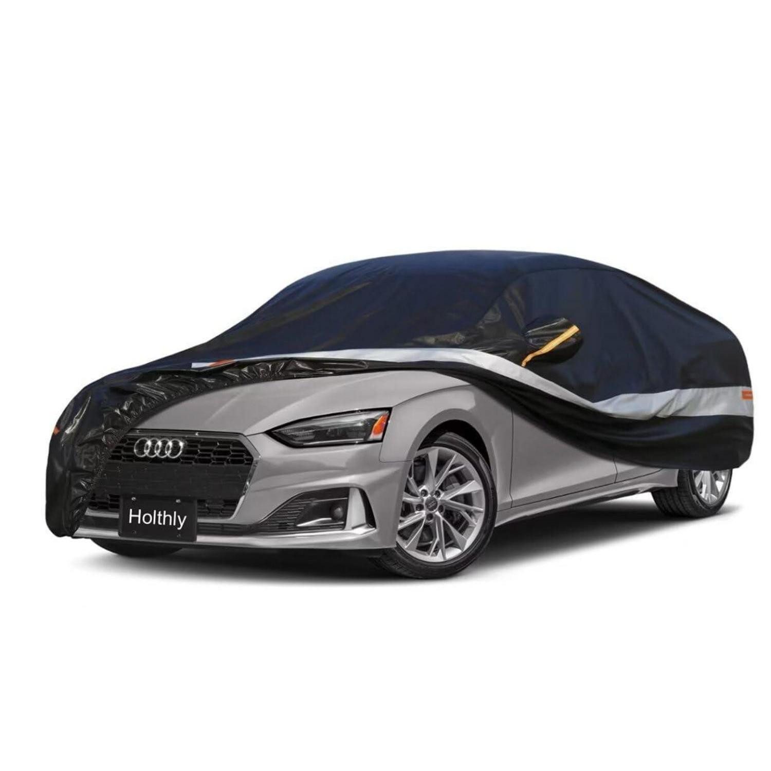 LuxusKollektion Autoplane Auto Abdeckplane Wasserdicht Atmungsaktiv Custom Fit Audi A5 Schwarz