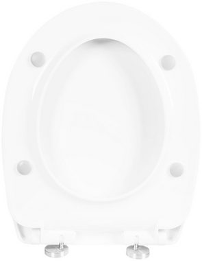 CORNAT WC-Sitz Ansprechendes Design - Pflegeleichter Thermoplast - Quick up, Clean Funktion - Absenkautomatik - Montage von oben / Toilettensitz