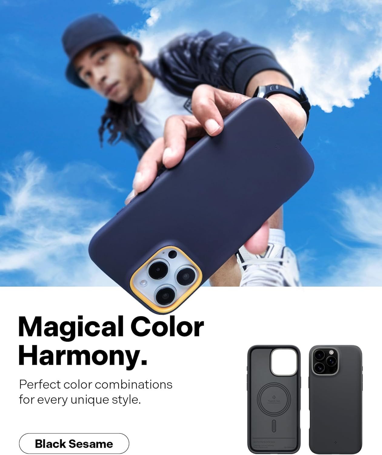 Spigen Smartphone-Hülle Handyhülle für iPhone 16 Pro Max Magsafe Schutzhülle Robust Hülle, magsafe, Magnetisch, 360-Grad Schutz, Kabelloses Laden, Robust