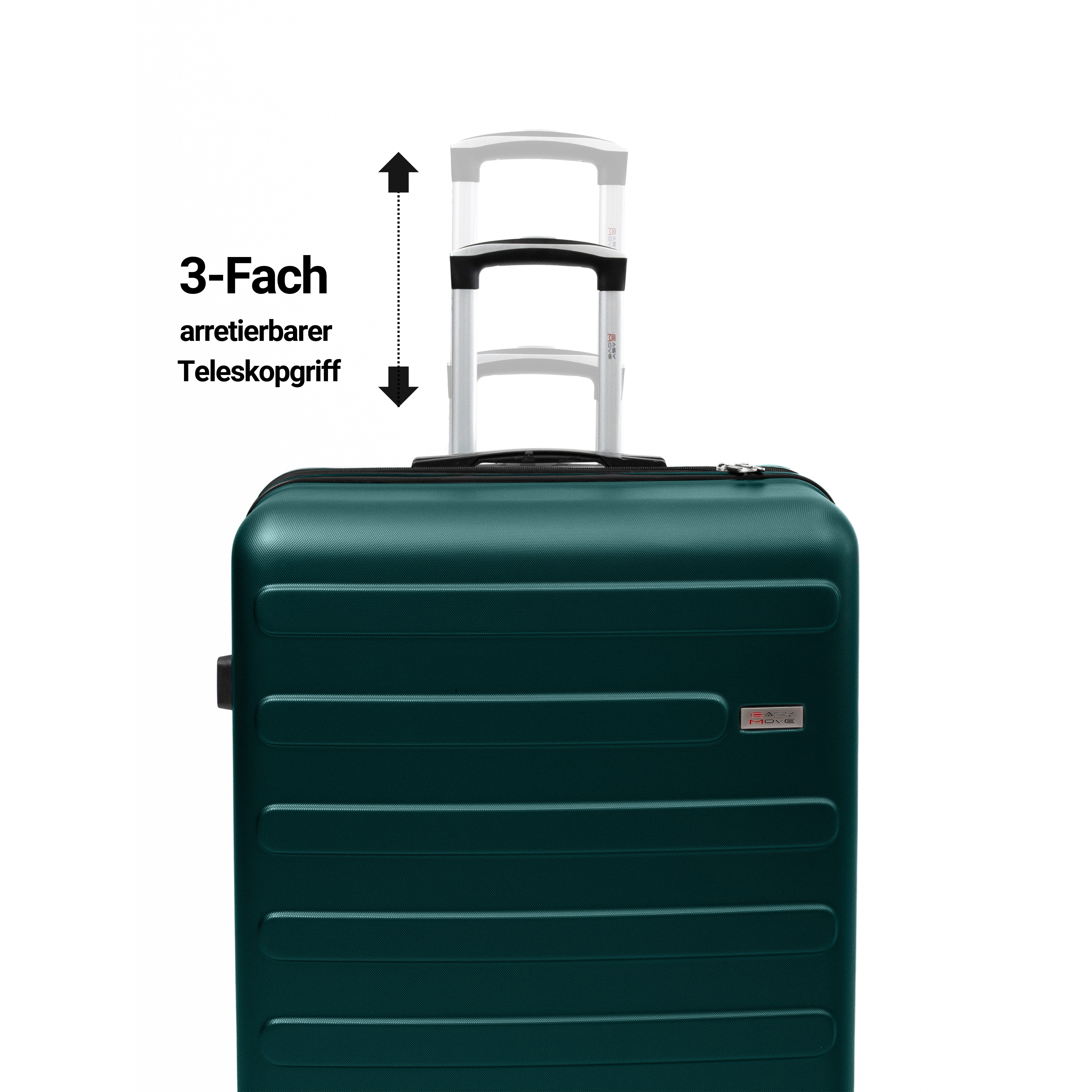 Easy Move Hartschalen-Trolley Leichter Rollkoffer Flair 088, 4 Rollen, Robu günstig online kaufen