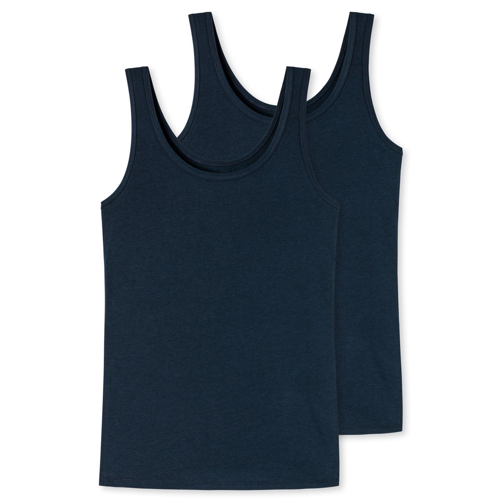 Unterhemd Damen Unterhemd 2er Pack Baumwollmischung