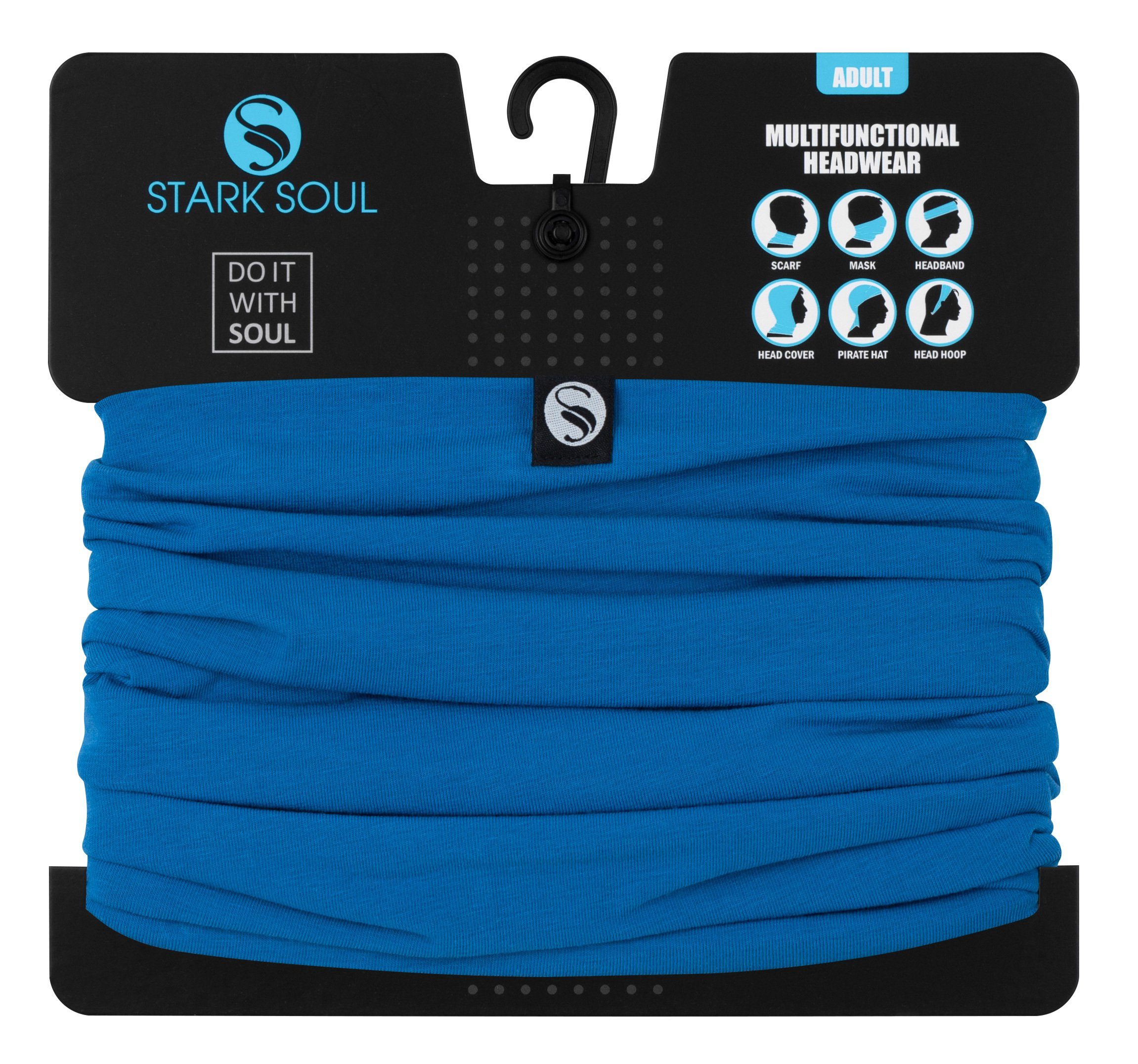 Soul® Unisex, Stark Jersey-Material angenehmen Blau Multifunktionstuch aus
