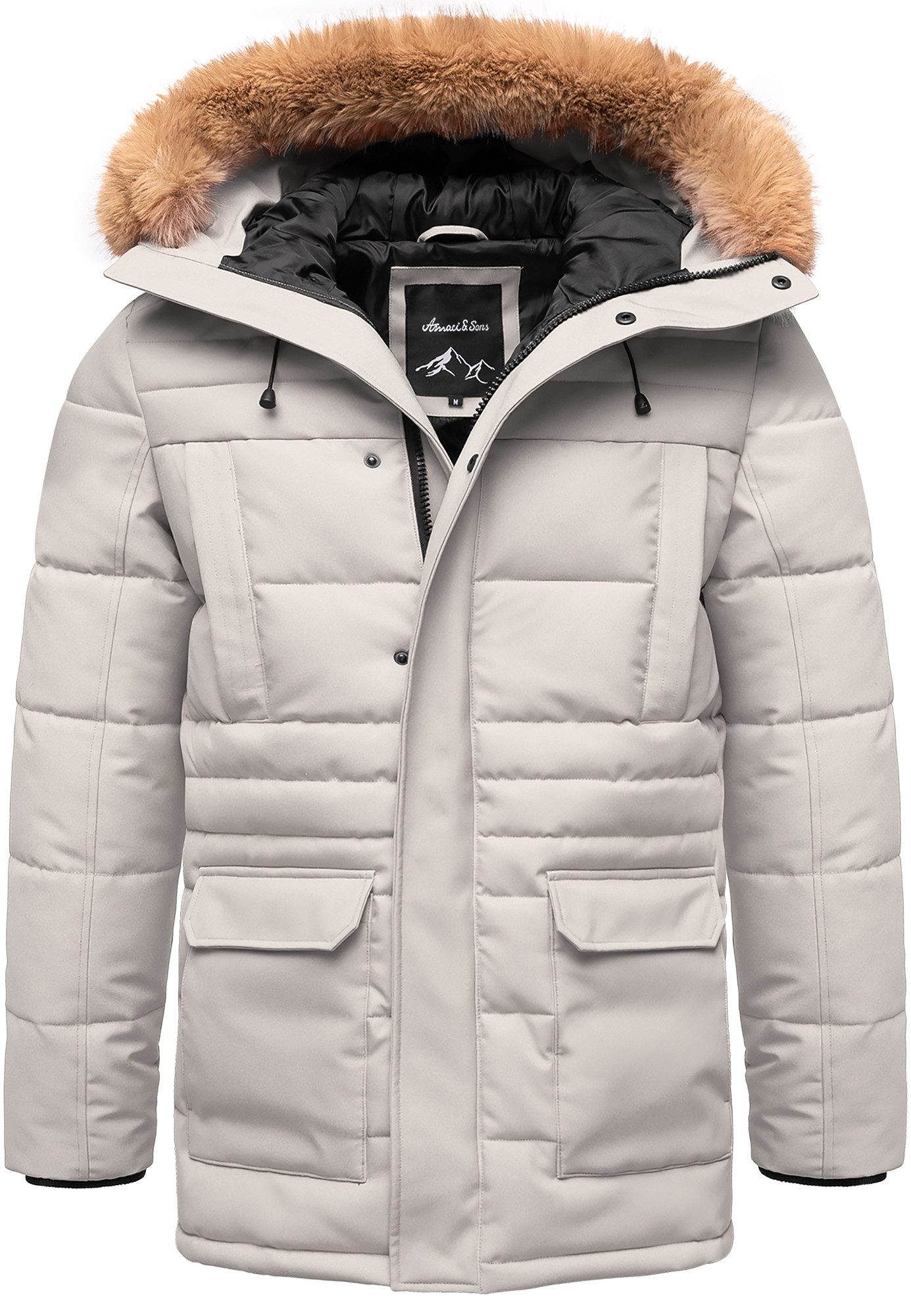 Amaci&Sons Winterjacke KENT Winterjacke Herren Gefütterte Dicke Winter Jack günstig online kaufen