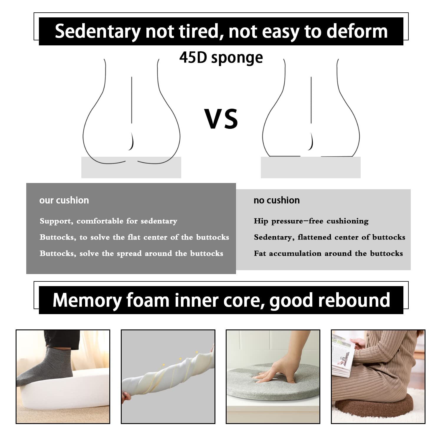 Coonoor Stuhlkissen Rund Sitzkissen Stuhlkissen Leinen Sitzpolster Abnehmba günstig online kaufen