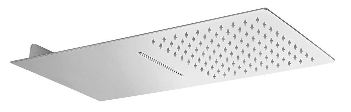 Sapho Kopfbrause SLIM Wand-Kopfbrause mit Kaskade, 250x550mm, Edelstahl glanz, Sapho-MS747