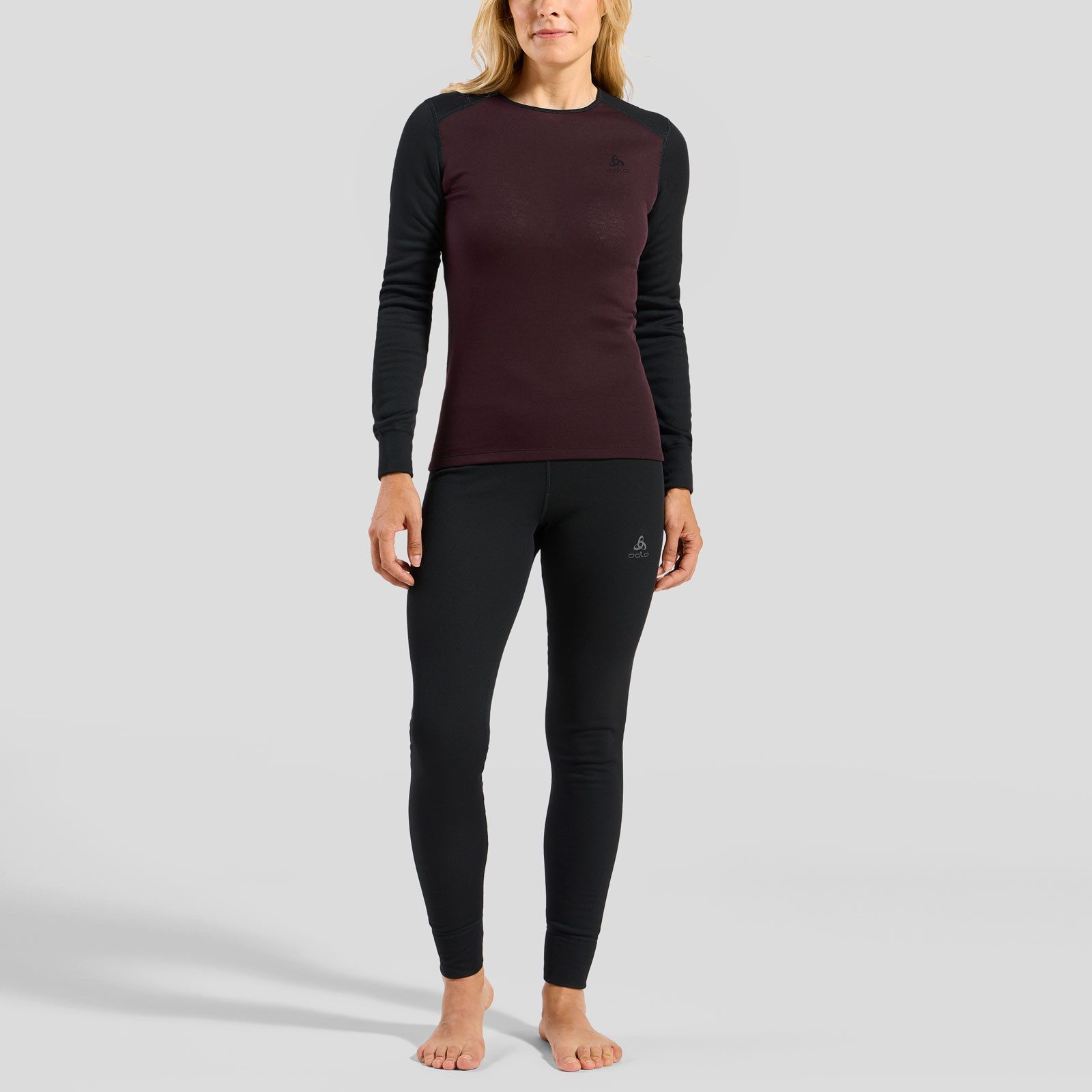 Odlo Thermounterhemd Active WARM Skiunterwäsche-Set (Oberteil + Hose) mit flauschig weicher Innenseite
