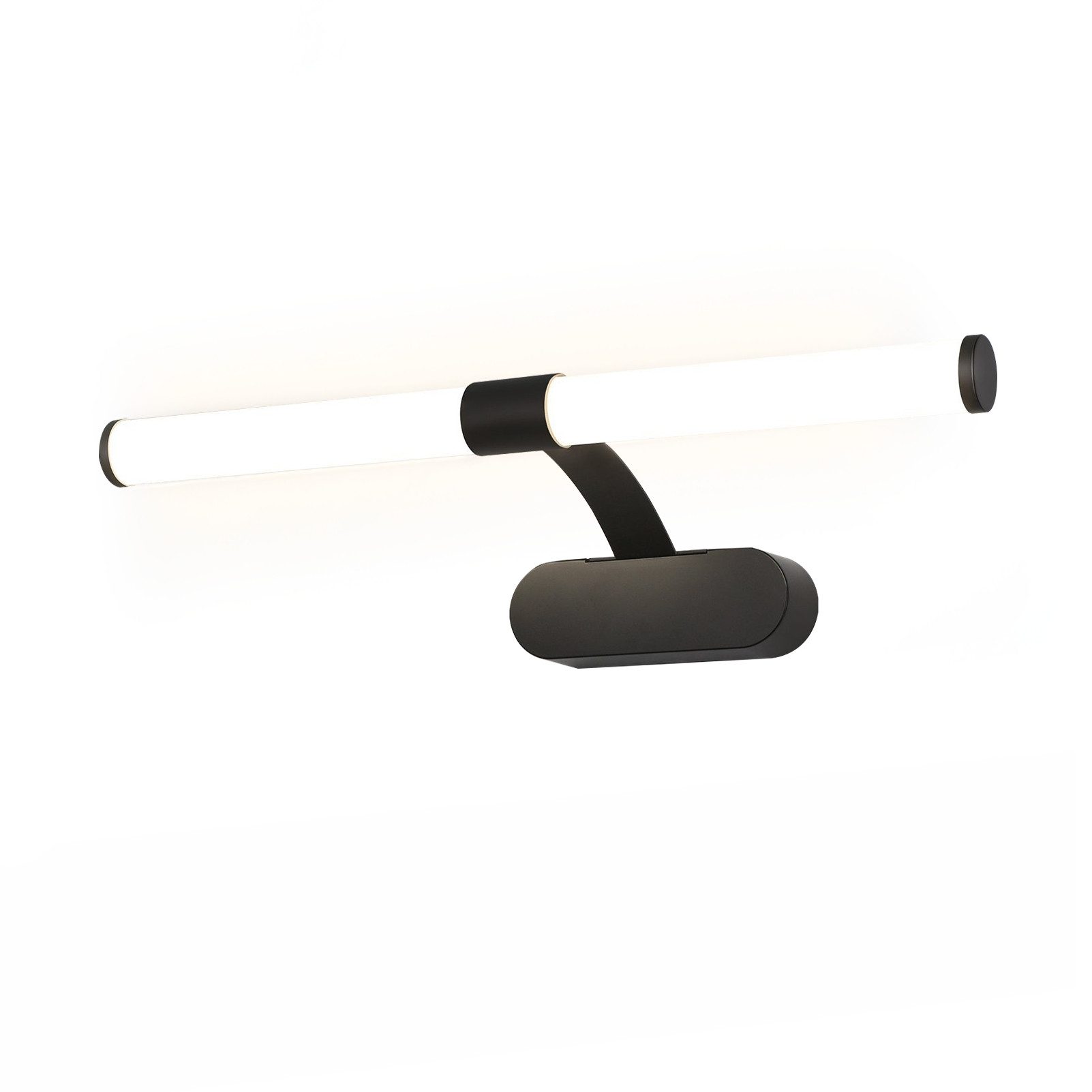 Nettlife LED Spiegelleuchte Spiegellampe Schwarz 4000K, LED fest integriert, Neutralweiß, für Küche schrank Keller
