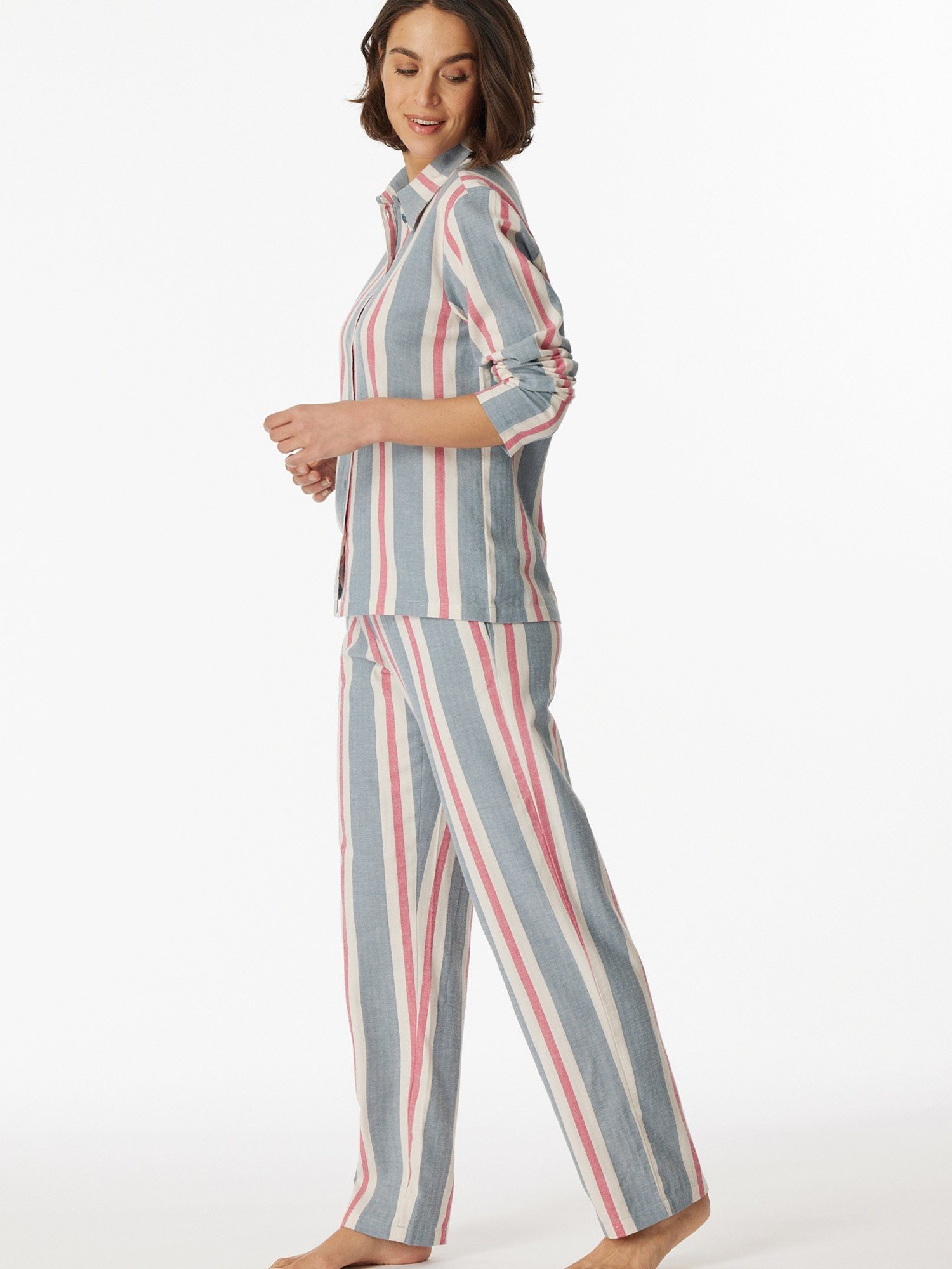 Schiesser Pyjama Selected schlafanzug multicolor schlafmode pyjama Premium
