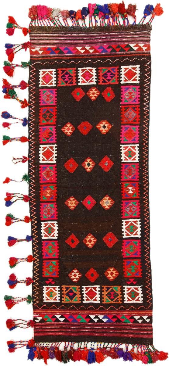 Orientteppich Kelim Afghan Antik 100x260 Handgewebter Orientteppich Läufer, Nain Trading, rechteckig, Höhe: 3 mm