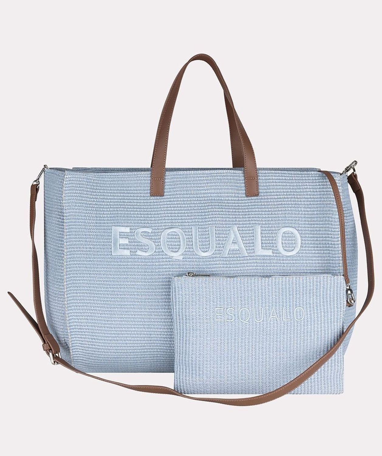 Esqualo Umhängetasche Esqualo Tasche Embroidery Blau günstig online kaufen
