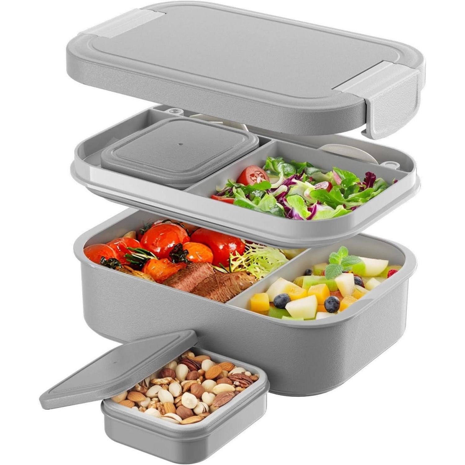 LEIKEEGO Lunchbox Lunchbox Erwachsene 1900ml Bento Box Auslaufsicher für Büro Schule