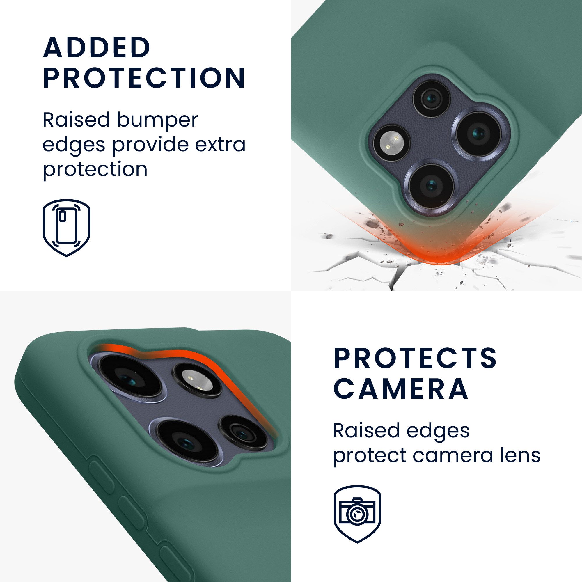 kwmobile Handyhülle Handyhülle für Motorola Edge 60 Neo / Edge 50 Neo / ThinkPhone 25, Weiches Handy Silikon Case - Schutzhülle Cover