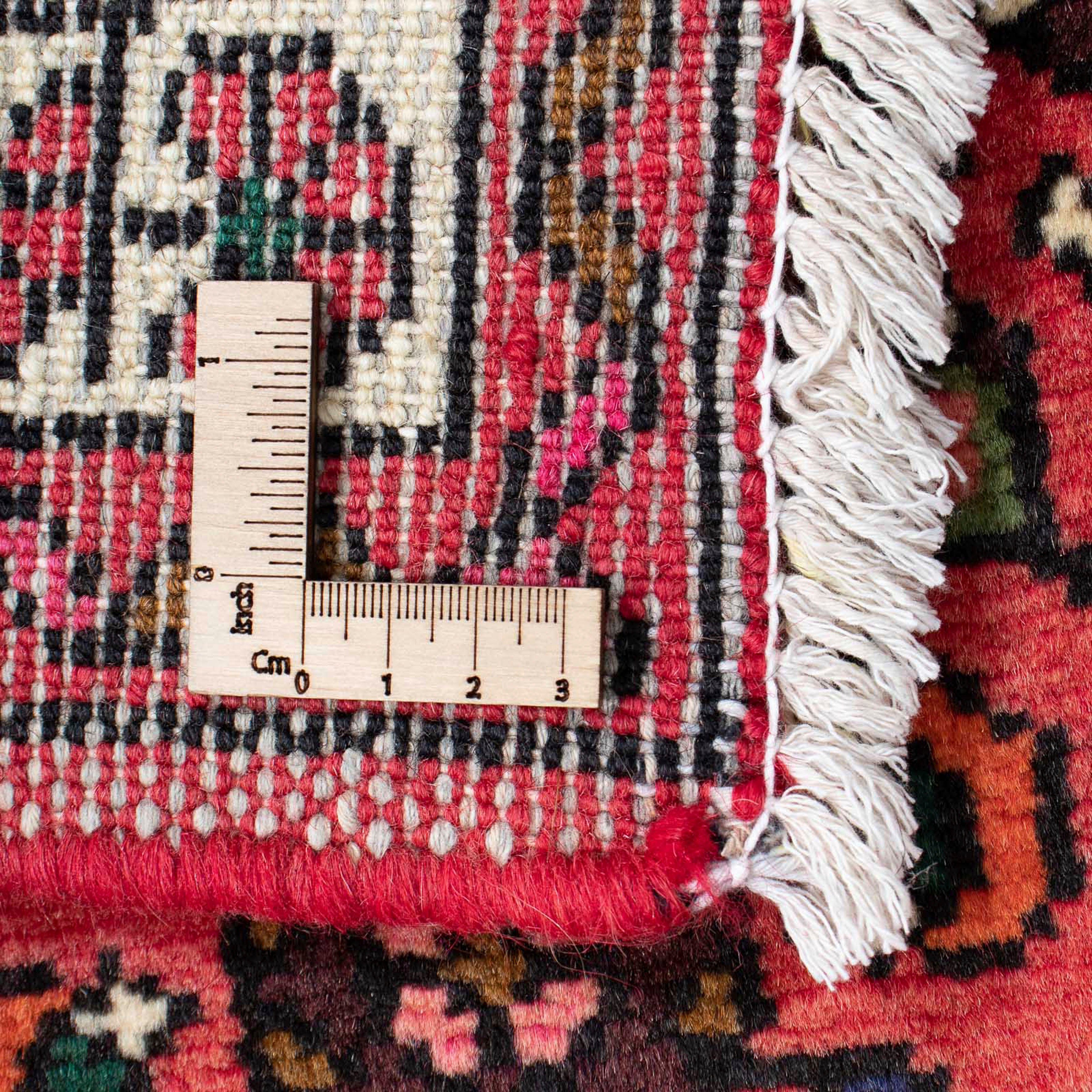 Orientteppich Perser - Nomadic - - Wohnzimmer, 10 Zertifikat mm, 75 203 dunkelrot, morgenland, cm x Höhe: rechteckig, Handgeknüpft, Einzelstück mit