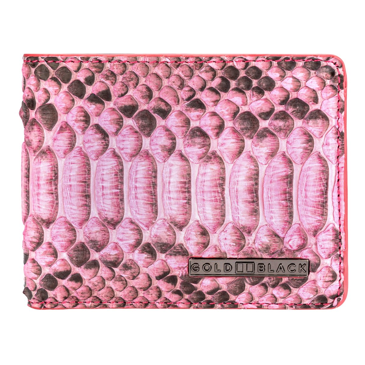Geldbörse GOLDBLACK Geldbörse GM Pythonleder Pink
