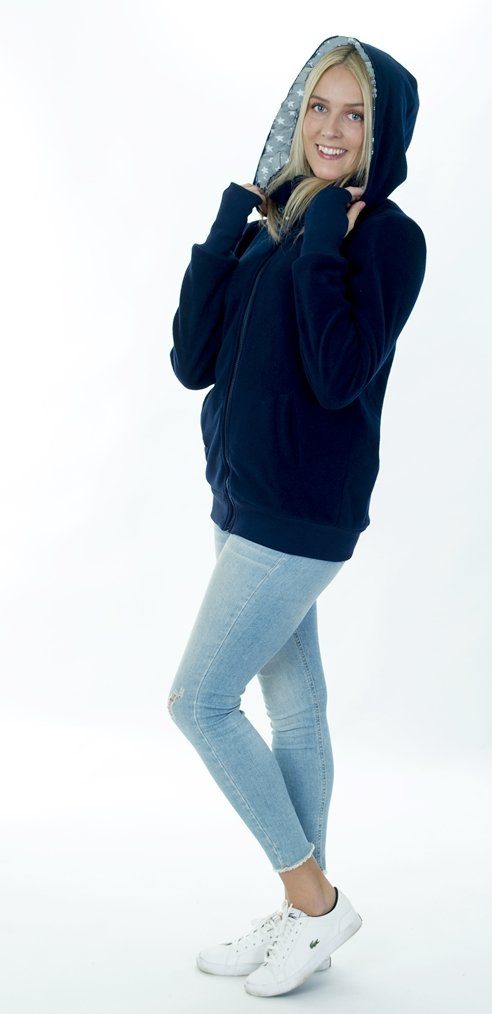 Divita-Mode Umstandsjacke »3in1 Tragejacke Umstandsjacke Fleece vorne  +hinten« online kaufen | OTTO